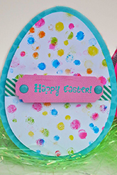Egg Shaped Easter Card