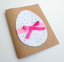 Old Fabric Easter Card