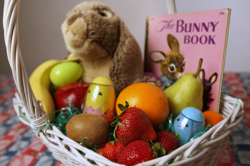 Fruits in Easter Basket